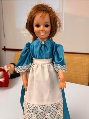 Vintage 1971 Ideal Movin’ Groovin’ Crissy Doll Working Grow Hair Custom Dress